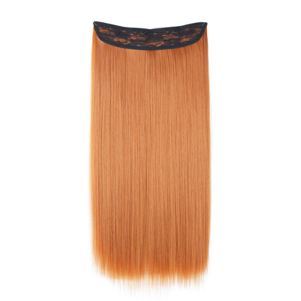 MERISIHAIR Blond deschis Extensii de păr lung și drept natural Fibră sintetică Purtare zilnică Cosplay Linie de pește invizibilă Postiță