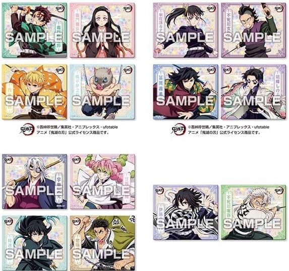 Demon Kimetsu No Yaiba Magnet Collection Gum Box Slayer 4, 14-Piece (Candy Toy)