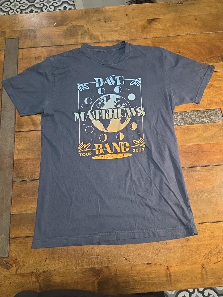 Dave Matthews Band 2023 Tour T-Shirt Klein Schwarz Konzert-T-Shirt Maße 18x27