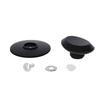 Takagi G-Type Pot Knob with Gasket for Glass Lids, Black, Replaces Broken Knob, Easy Screw-On Installation, Lid, Cooking, Kitchen, Pot
