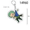 ONE PIECE Action Figures Luffy Chopper Roronoa Acrylic Key Chain Anime Peripheral Keyrings Bag Pendant Cosplay Jewelry Gift