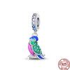 Copper Metal Bird Flying Wings Bee Plant Insect Colored Zircon Charm Bead Component Bead Components Ideal Designed For 3MM Authentic Original