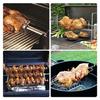 4 stycken mångsidiga rotisserie BBQ-gafflar i rostfritt stål för köttspett utomhus