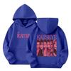 Kids Long Sleeve Letter Print Hooded Sweatshirt Pullover