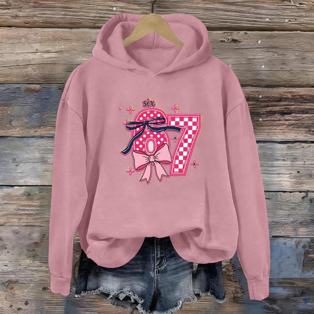 Women's Fashion Daily Versatile Casual Sweatshirts Long Sleeve Hooded Top Sweatshirts