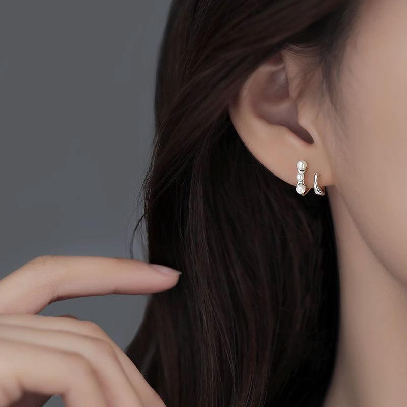 Pearl Earrings New Niche High-end Earrings Light Luxury Women's Earrings