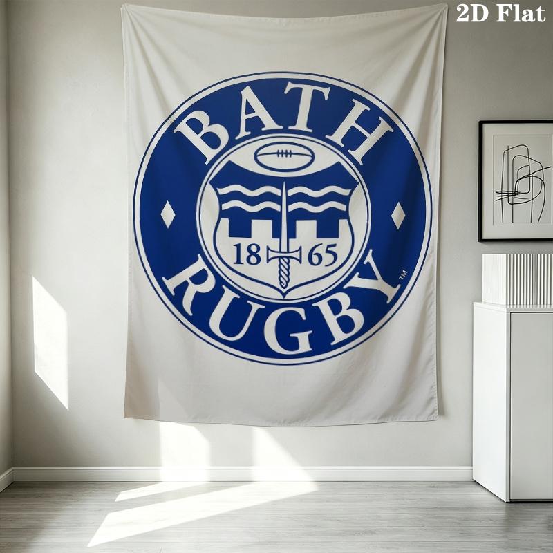 Bath Rugby Wall Tapestry Aesthetic Wall Hanging Printed Fabric Blanket Decorative Tapestries For Bedroom Living Room Home Decor