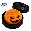Soft Stress Balls Halloween Relief Dumpling Toy with Steamer, Glitter Ball Fidget Toys Toy, Anxiety Relieving Steamed Bun Squeeze for Holiday