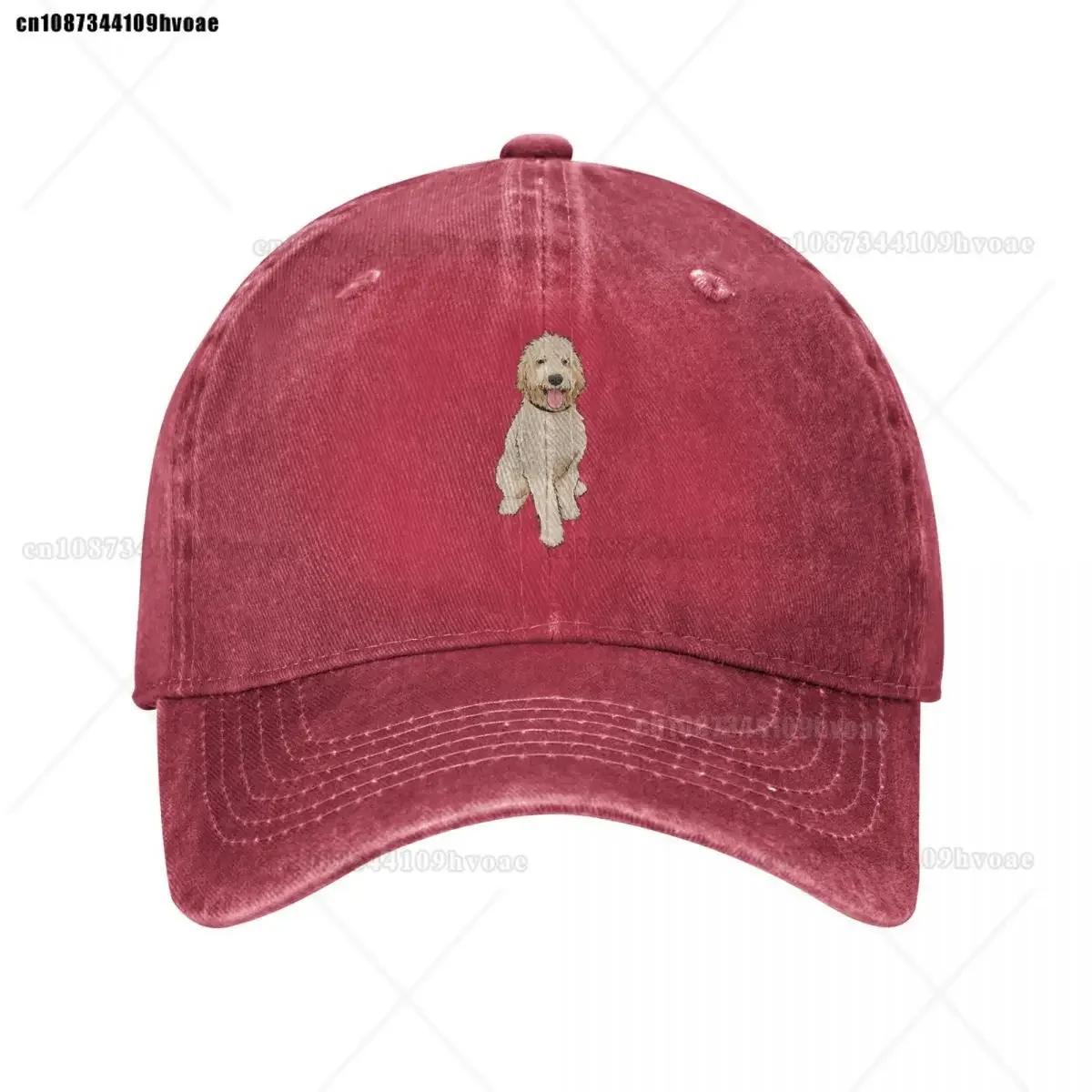 Бейсболка Golden Doodle для мужчин, оригинальная сетчатая бейсболка, забавная, регулируемая, летний подарок для папы One Size