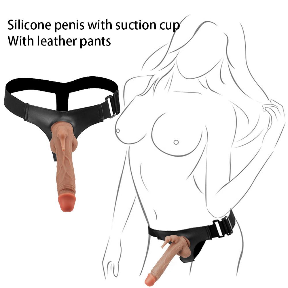 Strapon Dildo for Woman Masturbator Realistic Penis Harness Belt Panties with Ring Anal Plug Sex Toys for Lesbian Adult Supplies