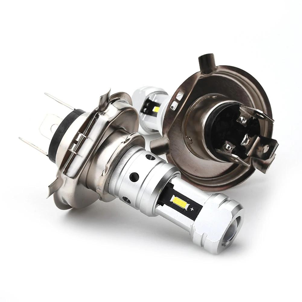 80W H4 LED Motorcycle Headlight 4SMD CSP1860 Scooter Headlamp Head Light DRL Hi Lo 4000Lm 6000K 12V 24V Motor Bike Headlight