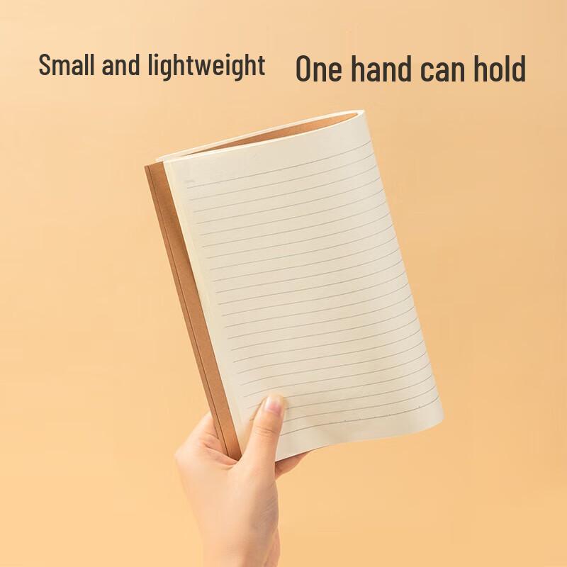 Deli A5 Kraft Paper Stitched Softcover Notebook (12 Pack)