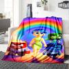 Inside Out Party Night Gift Blanket Comfortable ure for Sofa Couch Office Bed Picnics Four Seasons Universal Digital Print Birthday Christmas Y22