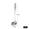 ZISIZ Stainless Steel Soup Ladle and Slotted Spoon Set