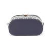 Tory Burch T Monogram Canvas Adjustable Detachable Shoulder Strap Button Closure Fabric Tote Bag Women Handbags Navy-Blue 165010-405
