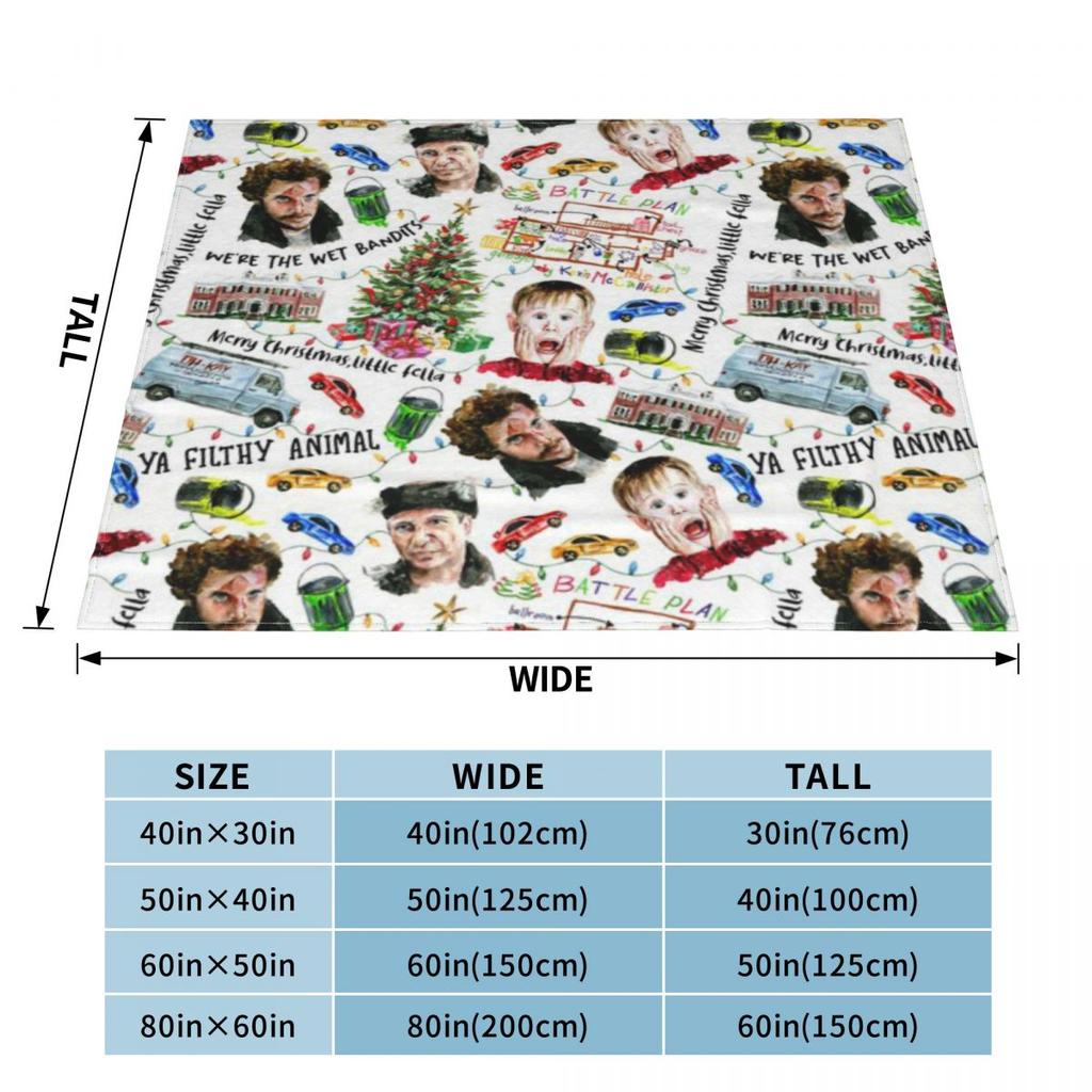 Home Alone Kevin McCallister Christmas Holiday Pattern Personalized Home Decor An Ultra-Soft Micro Fleece Blanket