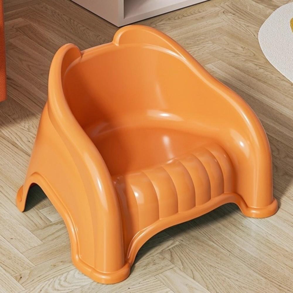 Simple Cute Colorful Children Chair Non-slip Small Stool with Backrest Daily Seating