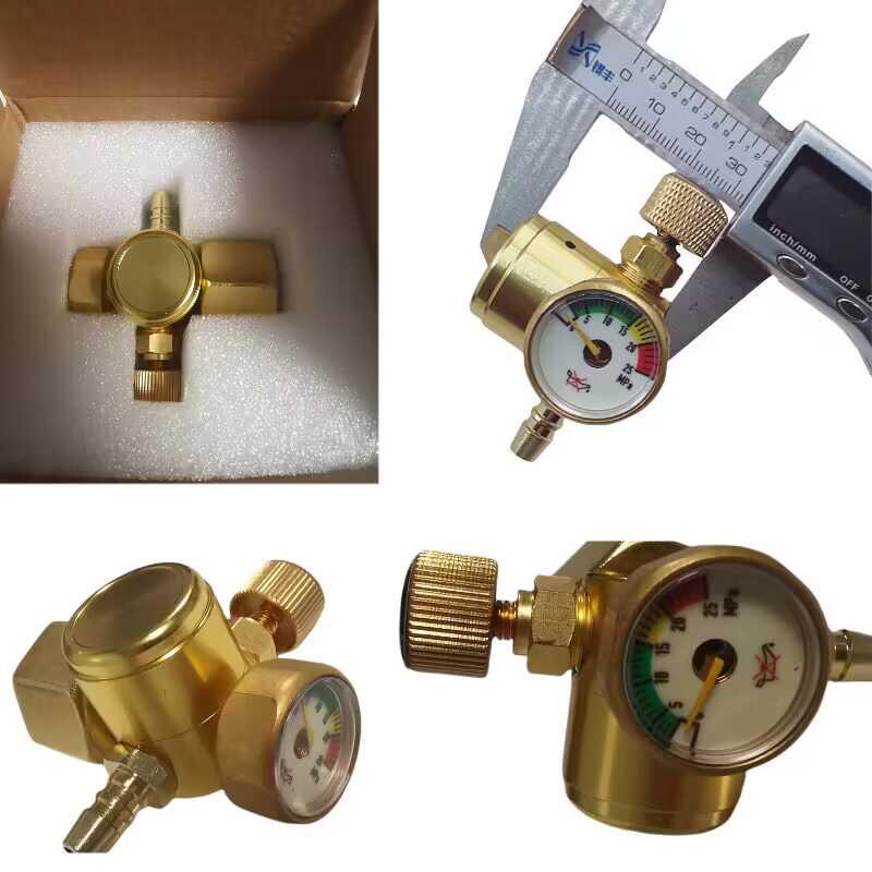 Aparat de sudat cu arc cu argon: Contor de gaz durabil, cu economie de energie, rezistent la șocuri, cu obturator de argon și reductor de presiune