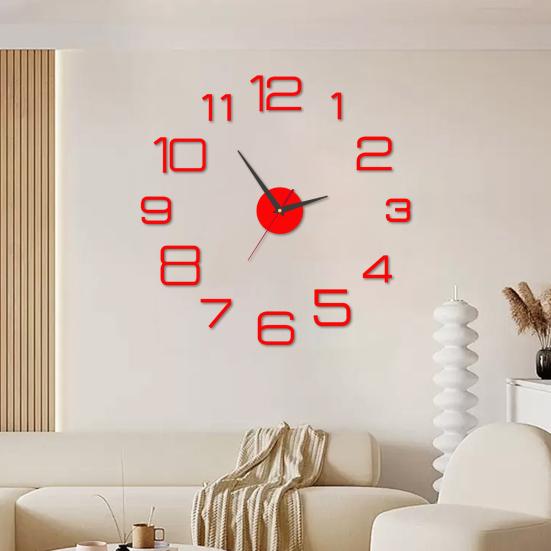 Luminous Wall Clock Silent Movement Easy-to-read Simple Installation Decorative DIY Wall Clock for Living Room Bedroom