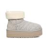UGG Classic Mini Platform Felted Boot Grey Women Sneakers 1144047-GREY