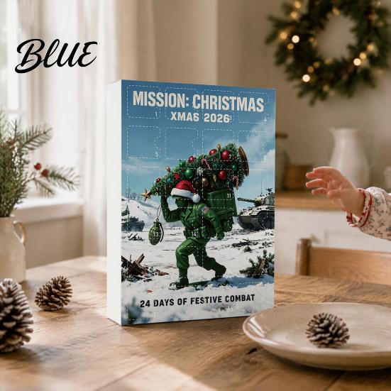 Holiday Keepsake Green with Pcs Day Christmas Calendar 24 Soldiers Advent Countdown Calendar Xmas Party