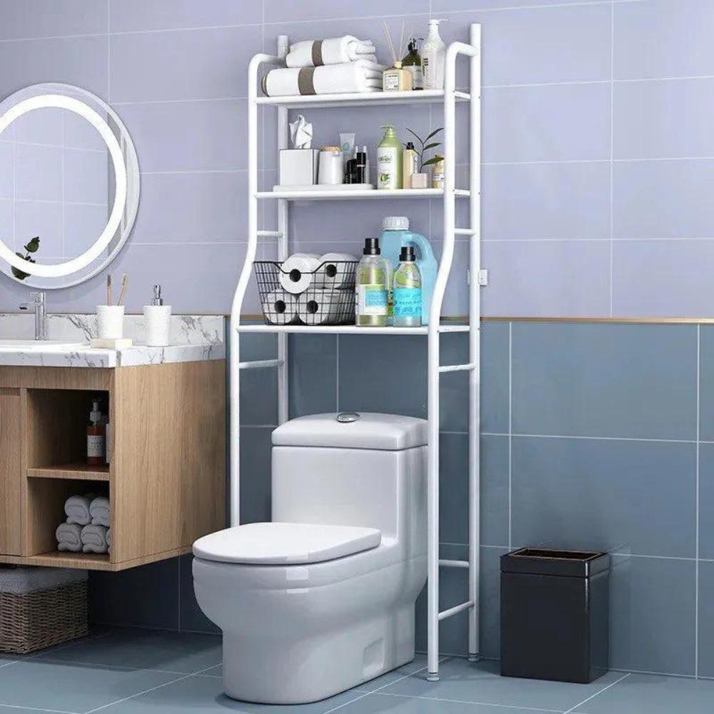 Shelf above the toilet, washing machine, toilet stand, bathroom metal cabinet
