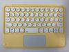 Universal Bluetooth Keyboard for 10-11 Inch Tablets: Compatible with iPad, Samsung, Huawei, Lenovo. Features Round Keys and Touch Color.