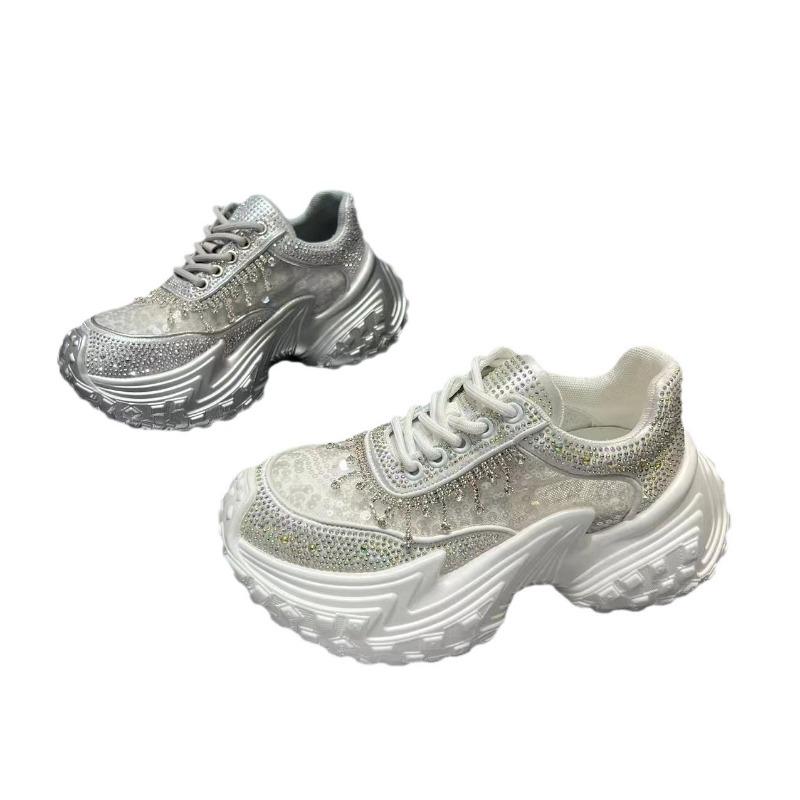 hot sale Fashion Women Sneakers 2024 Platform Casual Shoes For Woman Shoes Mesh Breathable Platform sneakers women luxury shoes