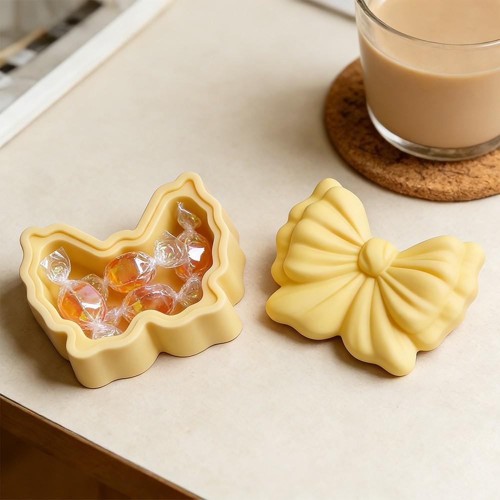 Bowknot Shape Butterfly Storage Box Mold Soft Storage Jar Mold  Gift Making