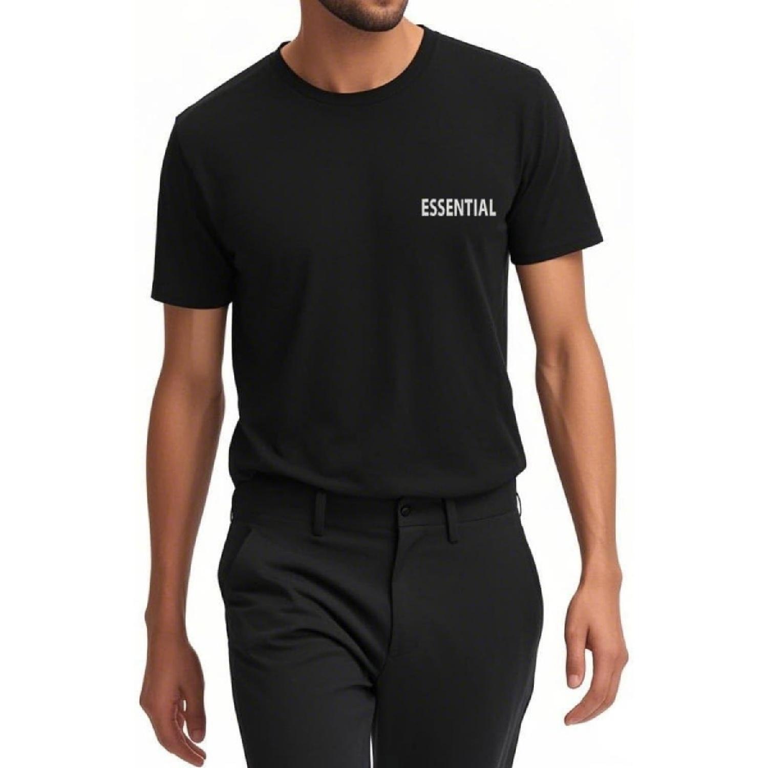 Juiwuerqi Men s Classic T Shirts Essential Embroidered Short Sleeve Casual T-Shirts for Men S