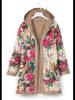 2023 Winter Women's Printed Hooded Sweatshirt with Warm Plush Lining