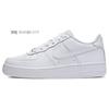 Nike Air Force 1 Air Force 1 Leather Coverage Thermal Coverage Low top Skateboard Shoes GS White DH2920-111(TeamS-)