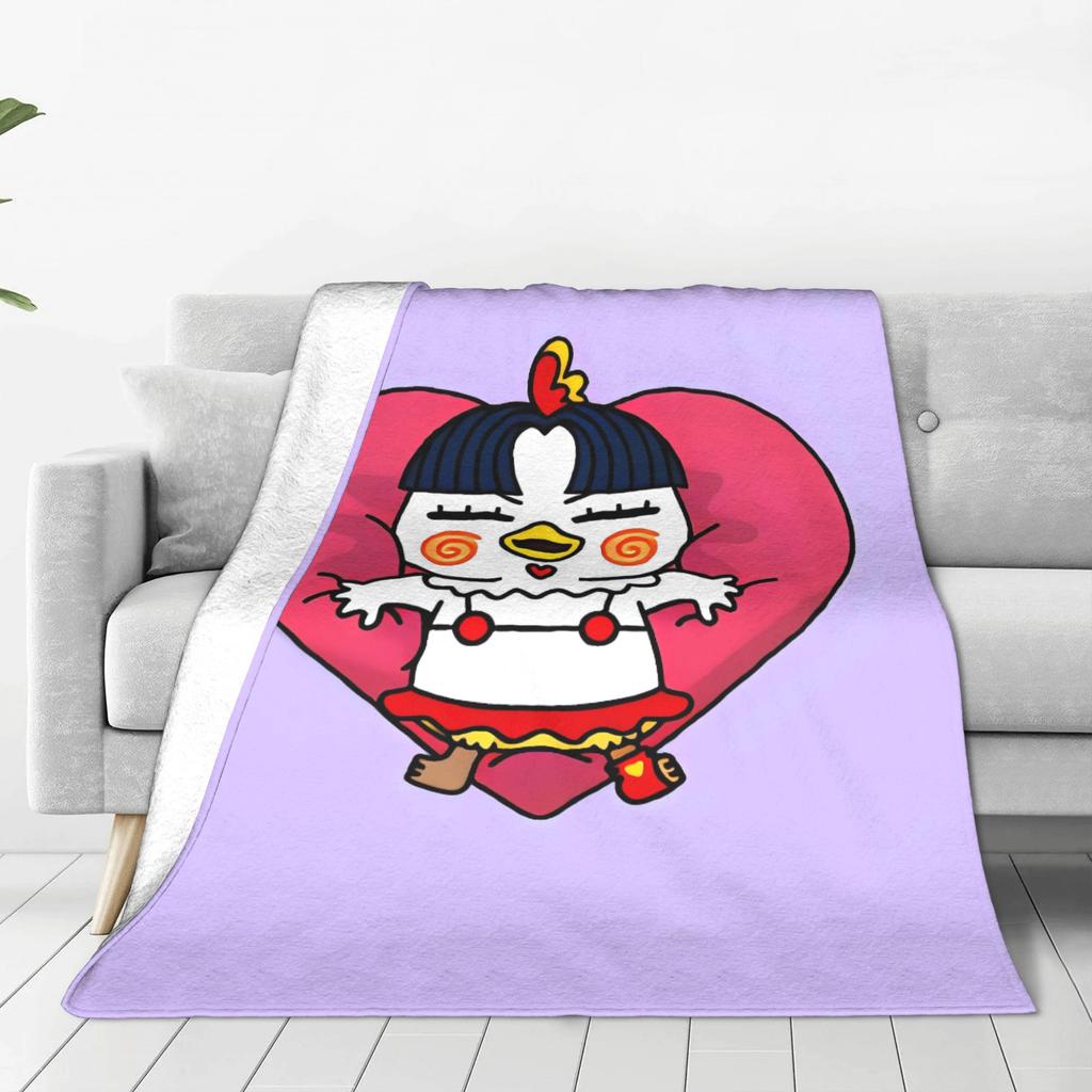 Kwaii Anime B-Buldak RameSn Blankets Quality Warm Soft Throw Blanket Winter Kids Adult Outdoor Novelty Bedspread