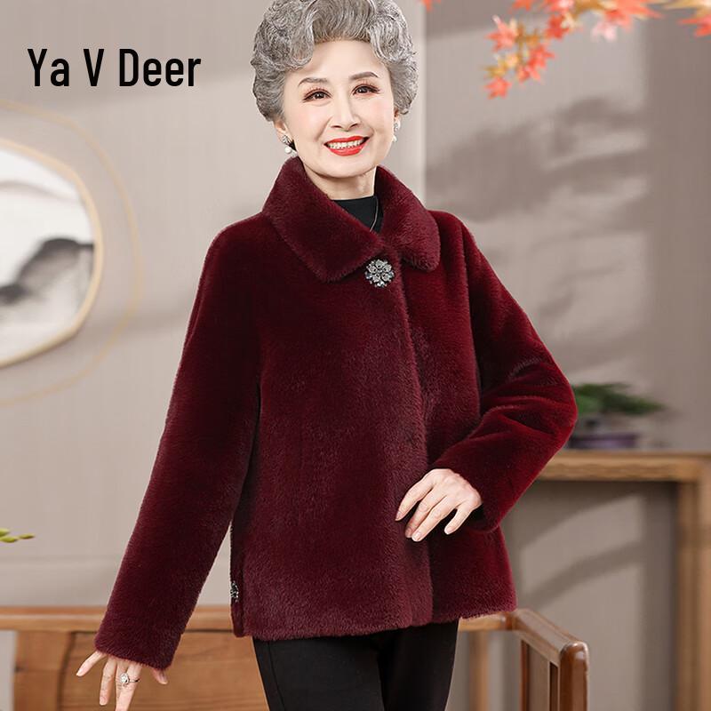

Yalu Women s Mink Velvet Autumn/Winter Coat XL