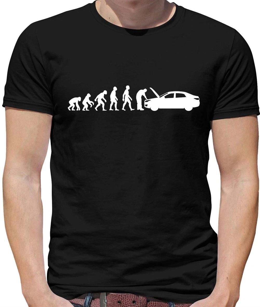 Evolution Of Man Car Mechanic - Mens T-Shirt - Mechanics Cars Tools XXL