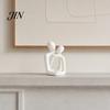 Love Couple Sculpture 3D Printed Abstract Statue, Minimalist Couples Bedroom Decor, White Hugging Lovers Sculptures, Compact Romantic Indoor