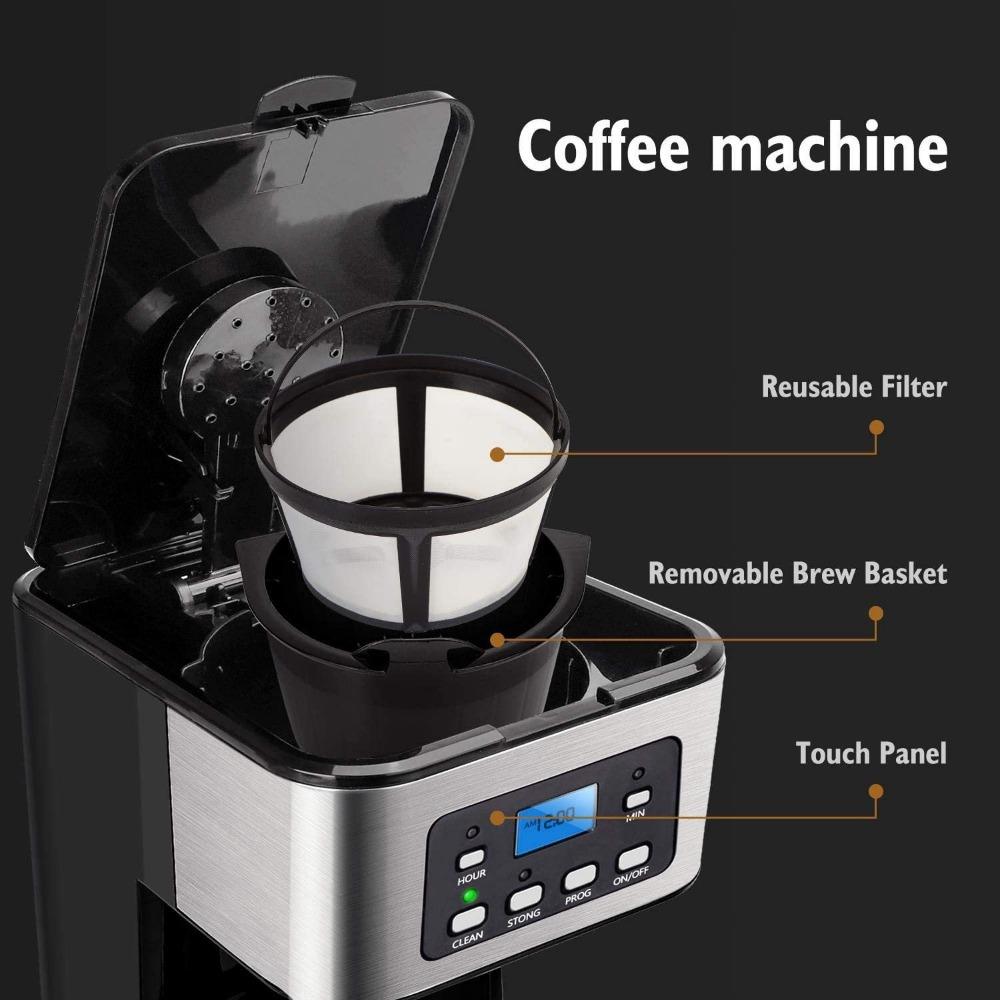 1.5l American Drip Coffee Machine 24-Hour Reservation Warm Function 950w