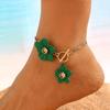 Elegant Alloy Flower Pendant Necklace and Earrings Set for Women - Fashionable, High-End, and Versatile.