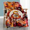 Galatasaray 347 Customize Text Blanket Throw Customizable Blanket Ultra-Soft Versatile for Seaside Couch Picnics Nap for All Occasions
