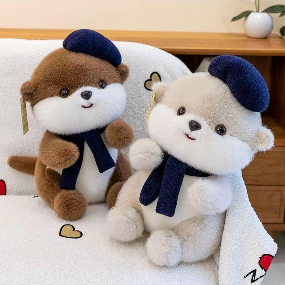 Soft Beaver Plush Doll Fluffy Squirrel Plush Toy Little Otter Plush Toy  Children Girls Boys