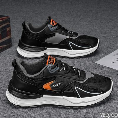 Simple Comfortable Sports Shoes Men Spring Summer Breathable Mesh Sneakers Casual Anti Slip Soft Soled Running Shoes