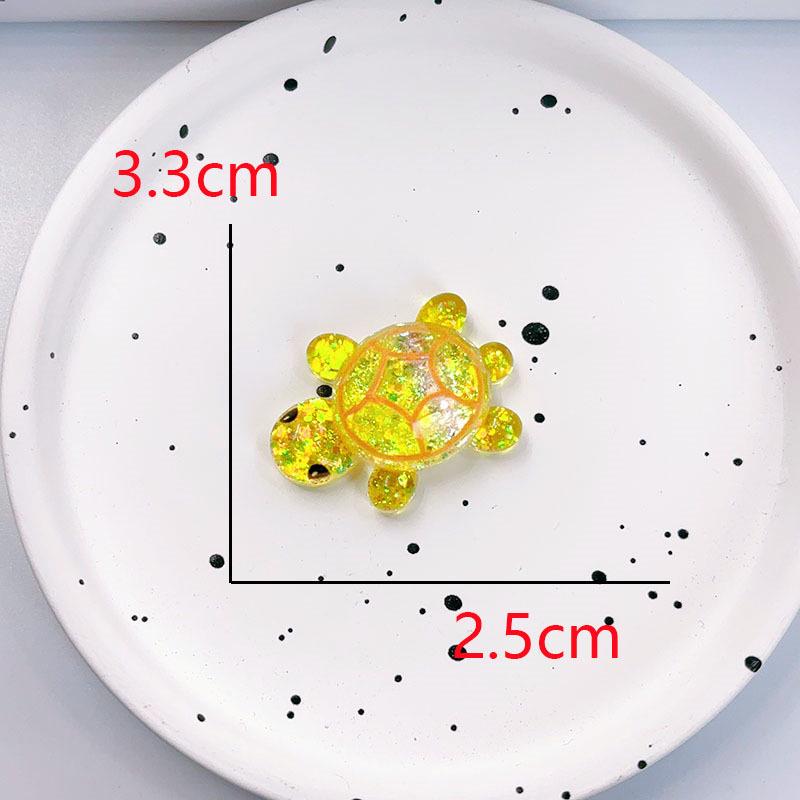 Flashing Resin Luminous Turtle Ornaments - Large & Small DIY Accessories