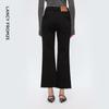 Langzi Vintage High-Waist Raw Hem Straight-Leg Jeans