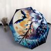1pc Moonlit Fantasy Blossom Umbrella with Plastic Handle,Suitable for All Seasons Home Travel Outdoor UmbrellaB1841