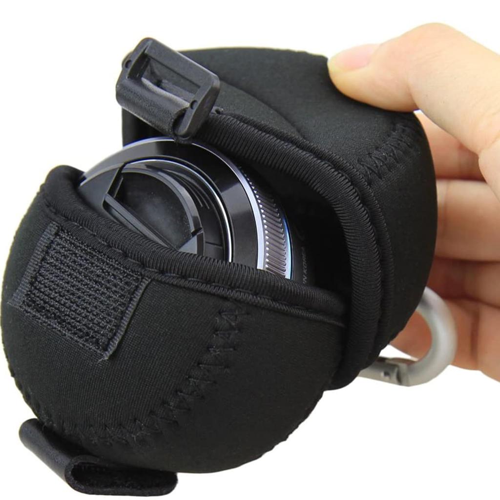 JJC Lens Lens Lens Replacement Case for Olympus ED 17mm 12mm Sony E PZ Nikon NIKKOR Z MC 50mm and Other Mirrorless Camera Protective Lens with Black