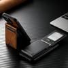 2 In 1 Detachable Magnetic Card Holder Waxed Grain Leather Case for iPhone 17 Pro Max 16 15 14 13 Shockproof For Magsafe Cover