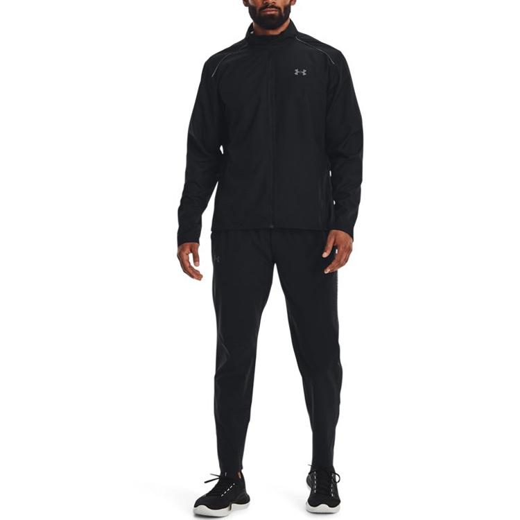 Under Armour Zonbescherming Serie Rits Sportjack Met Opstaande Kraag Heren Jassen Zwart 1376797-001