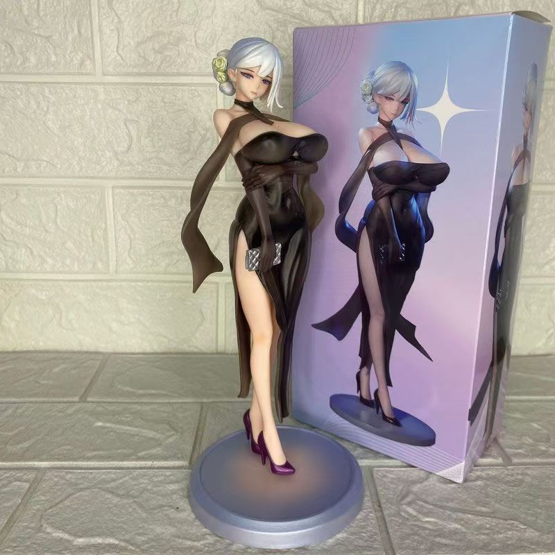 

HKS Lady Figurine - Adorable Girls Anime Peripheral 2D Character Statue Toy Fashionable Collectible Display Cross-Border Model Present