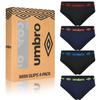 Umbro Men' Cotton Briefs 4 Pack Size