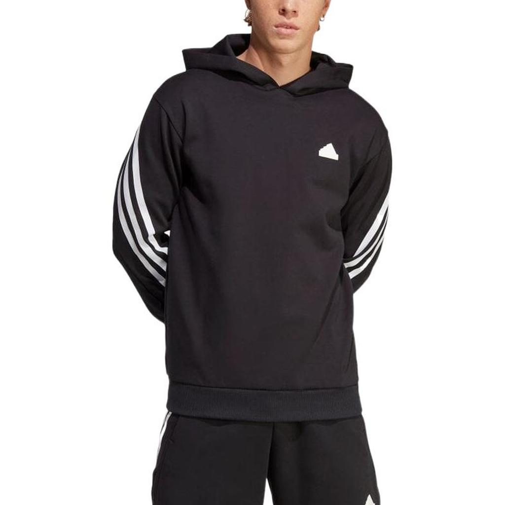 adidas Future Icon Stripe Sports Hoodie Men Hoodies Black IC6710